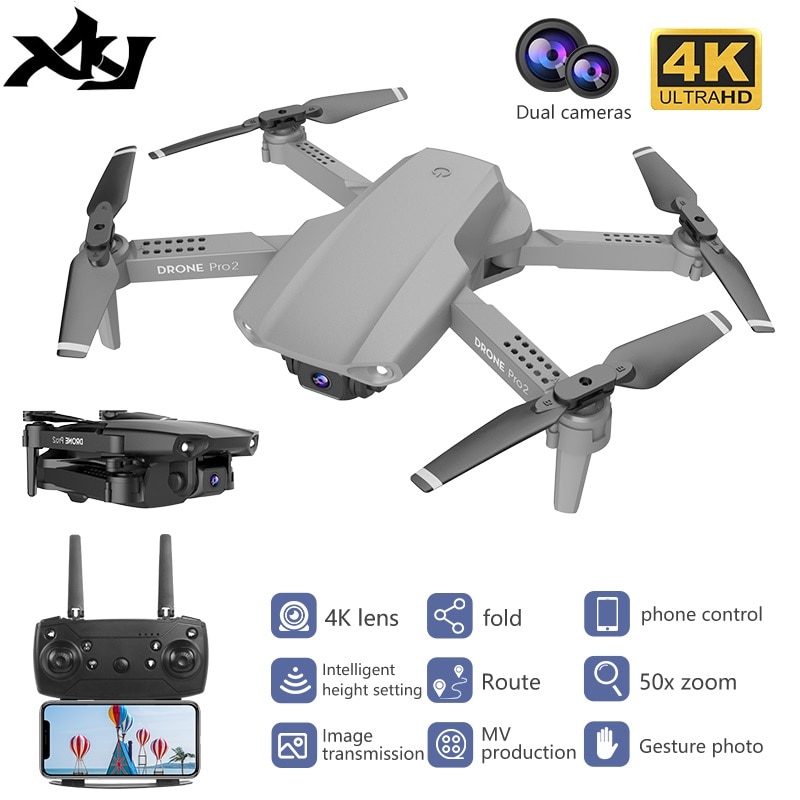 E99 RC Drone Optical Flow Dual Camera Fixed Point 4K HD Camera Professional Aerial Photography Helicopter Foldable Quadcopter