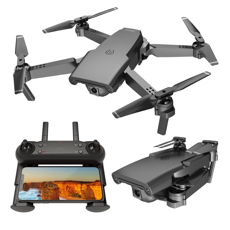 Hipac S8 4K Drone with Camera 1080P HD Max 12Mins WiFi FPV Optical Flow Profissional Foldable RC Drone Quadrocopter Dron Toys