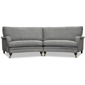 Howard 4-sits svängd soffa 295 cm - Mellangrå