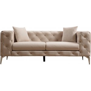 Como 2-sits soffa - Beige + Möbelvårdskit för textilier - 2-sits soffor, Soffor