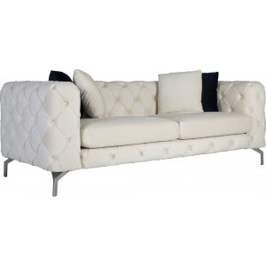 Como 2-sits soffa - Beige + Möbelvårdskit för textilier